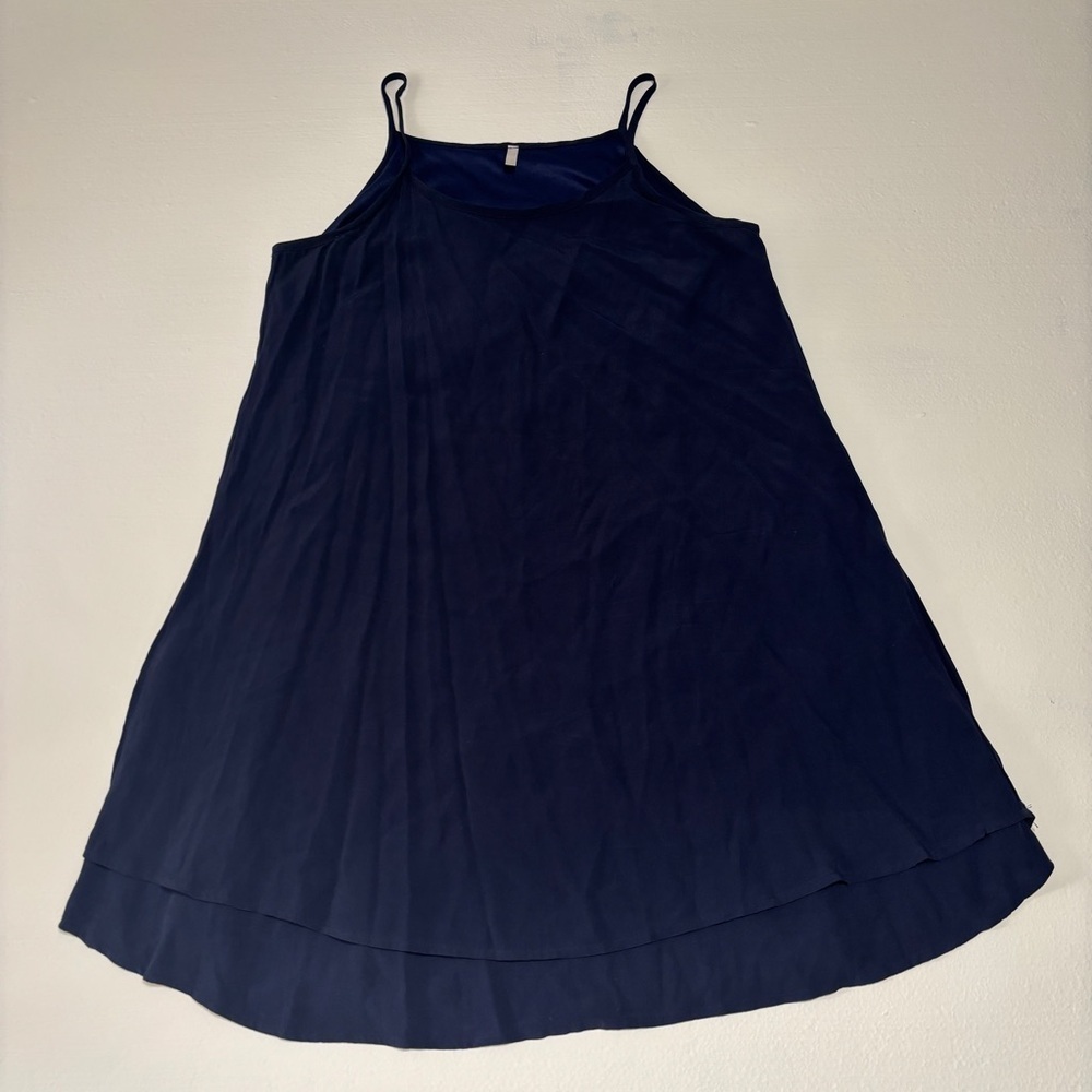 Pinkblush Maternity Navy Blue Swing Sleeveless Mini Dress